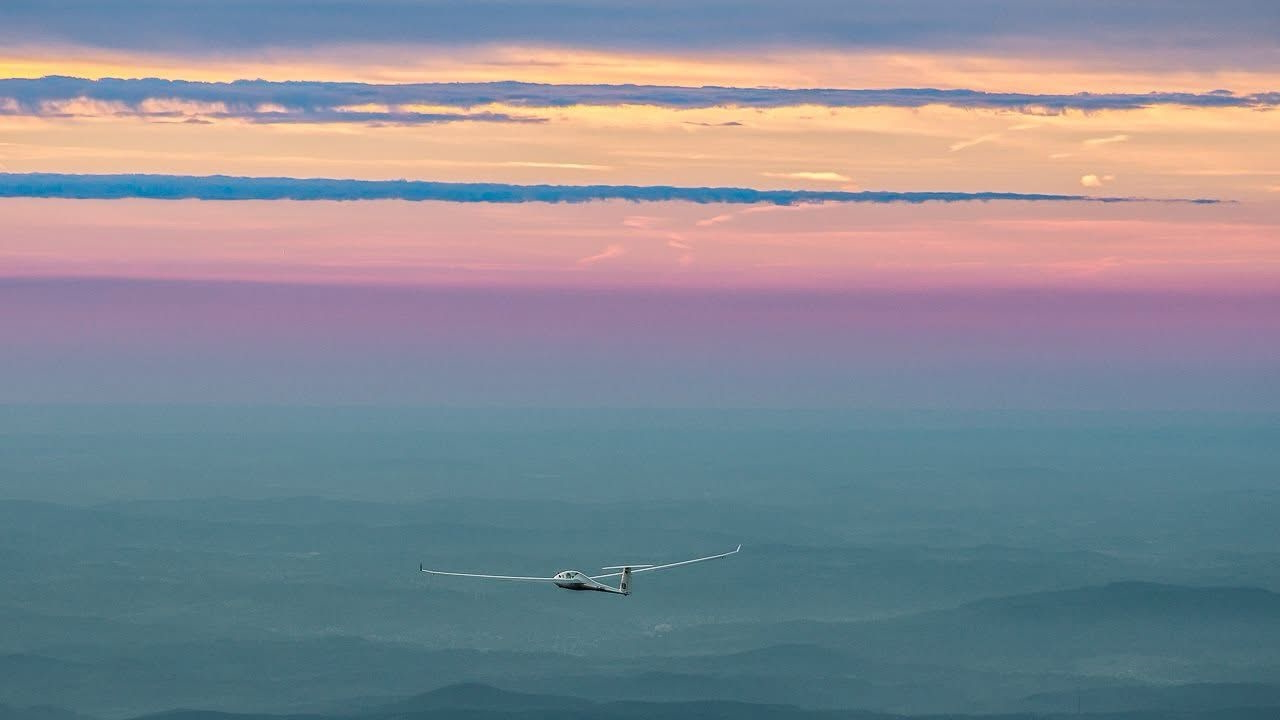 Segelflieger in der Luft