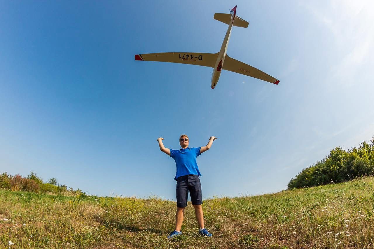 Segelflieger in der Luft