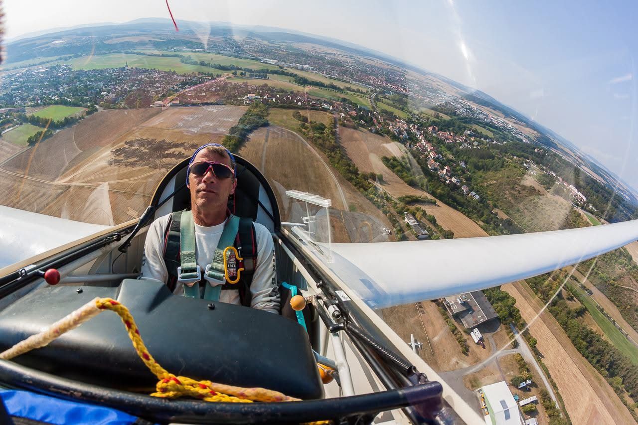 Segelflieger in der Luft