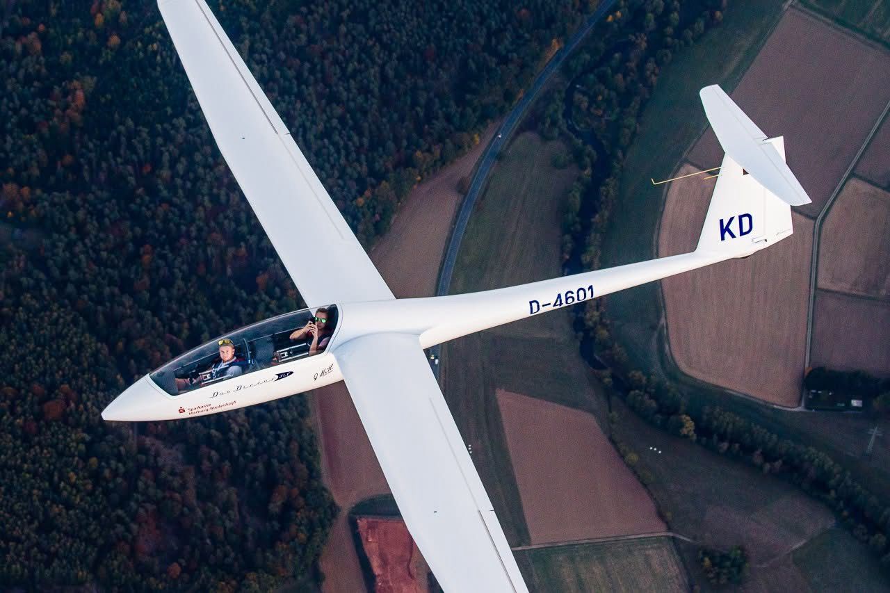 Segelflieger in der Luft